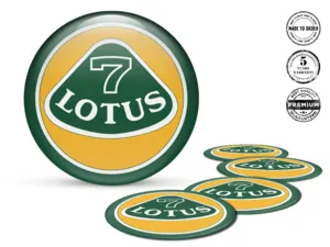 Lotus Ruota Adesivo Logo Design Cupola Resina